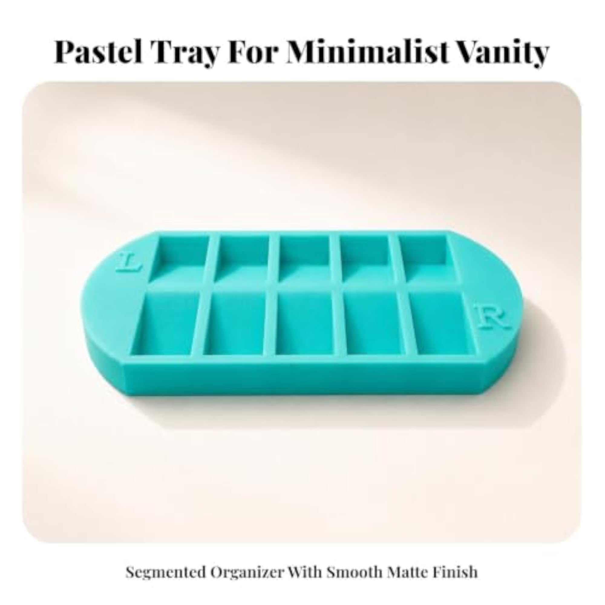 10-Compartment Nail Display Tray, Pink